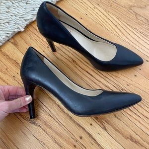 Cole Haan black leather pumps